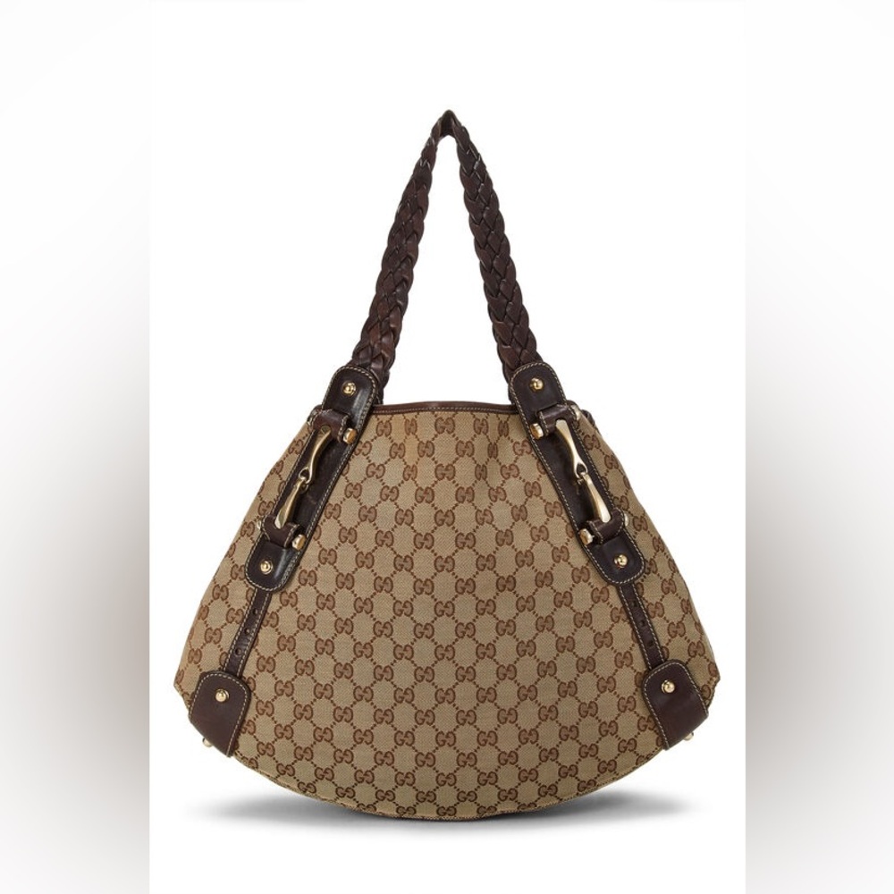 GUCCI Original GG Canvas Pelham Tote Large